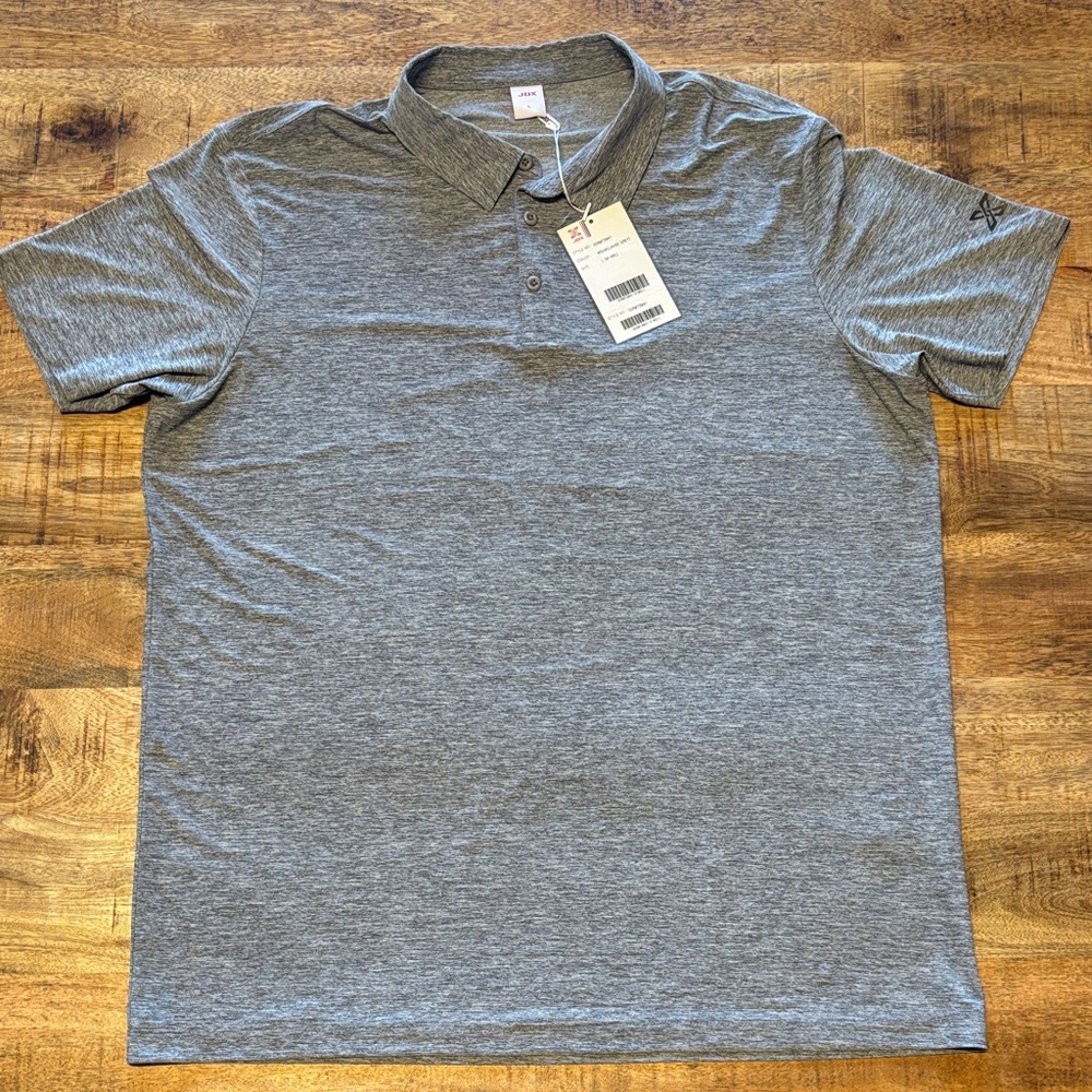 JDX Men’s Short Sleeve Polo Grey Large NEW (10)